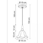 Pendente Canga Cúpula Vidro Country Madelustre