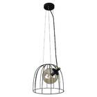 Pendente Carola Preto Conhaque Starlux Zr028  P/ E14 St2388