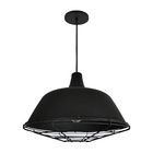 Pendente Chapéu Vintage Readyne Preto Kit Com 4