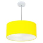 Pendente Cilíndrico Amarelo Mj-4049 Para Mesa De Jantar E Est