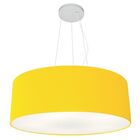 Pendente Cilíndrico Amarelo Mj-4070 Para Mesa De Jantar E Est
