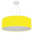 Pendente Cilíndrico Amarelo Mj-4126 Para Mesa De Jantar E Est