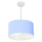Pendente Cilíndrico Azul Bebê Mj-4099 Para Mesa De Jantar E E