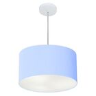 Pendente Cilíndrico Azul Bebê Mj-4099 Para Mesa De Jantar E E
