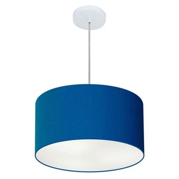 Pendente Cilíndrico Azul Marinho Mj-4099 Para Mesa De Jantar