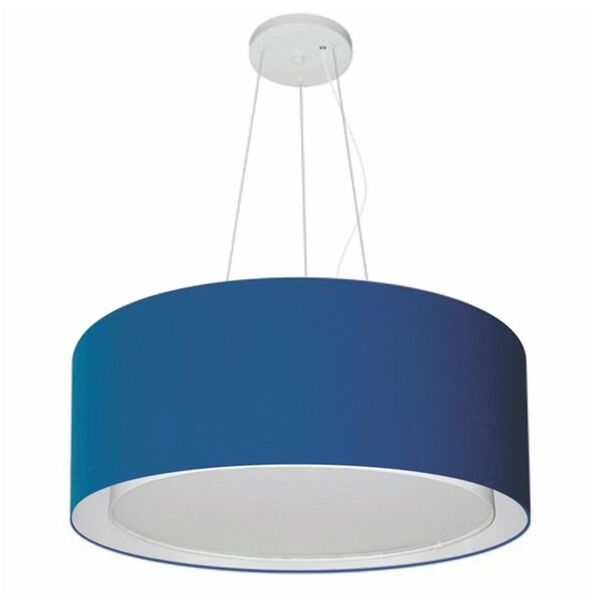 Pendente Cilíndrico Azul Marinho Mj-4124 Para Mesa De Jantar