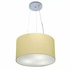 Pendente Cilíndrico Bege Mj-4182 Para Mesa De Jantar E Estar
