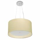 Pendente Cilíndrico Bege Mj-4319 Para Mesa De Jantar
