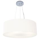 Pendente Cilíndrico Branco Mj-4064 Para Mesa De Jantar E Estar