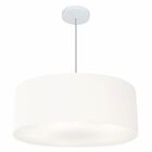 Pendente Cilíndrico Branco Mj-4079 Para Mesa De Jantar E Estar