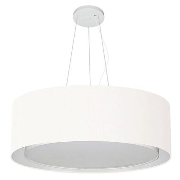 Pendente Cilíndrico Branco Mj-4125 Para Mesa De Jantar E Estar