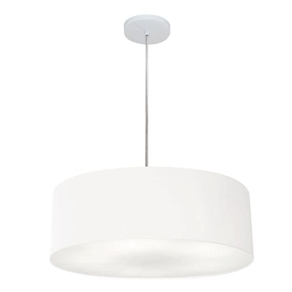 Pendente Cilíndrico Branco Mj-4254 Para Mesa De Jantar E Estar