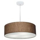 Pendente Cilíndrico Café Mj-4218 Para Mesa De Jantar E Estar