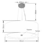 Pendente Cilíndrico Palha E Branco Mj-4142 Para Mesa De Janta