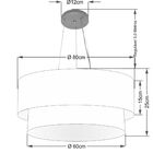 Pendente Cilíndrico Palha Mj-4073 Para Mesa De Jantar E Estar