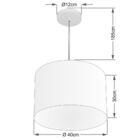 Pendente Cilíndrico Palha Mj-4146 Para Mesa De Jantar E Estar