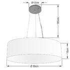 Pendente Cilíndrico Palha Mj-4190 Para Mesa De Jantar E Estar