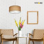 Pendente Cilíndrico Palha Mj-4215 Para Mesa De Jantar E Estar