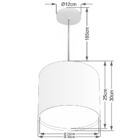 Pendente Cilíndrico Palha Mj-4284 Para Mesa De Jantar E Estar