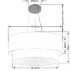 Pendente Cilíndrico Palha Mj-4371 Para Mesa De Jantar E Estar