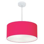 Pendente Cilíndrico Pink Mj-4100 Para Mesa De Jantar E Estar
