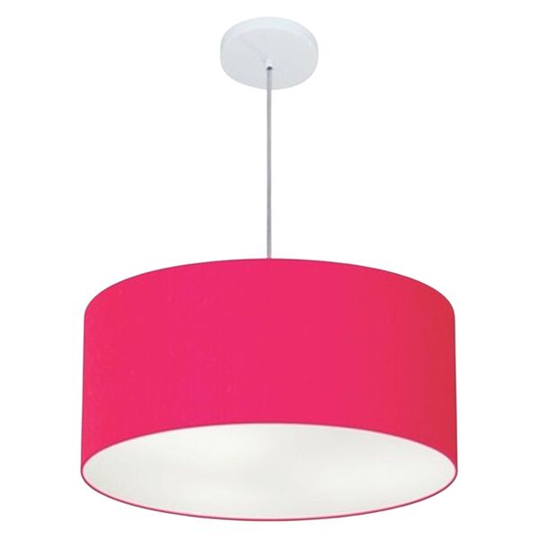 Pendente Cilíndrico Pink Mj-4100 Para Mesa De Jantar E Estar