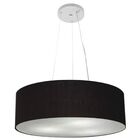 Pendente Cilíndrico Preto Mj-4134 Para Mesa De Jantar E Estar