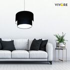 Pendente Cilíndrico Preto Mj-4354 Para Mesa De Jantar E Estar