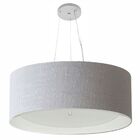 Pendente Cilíndrico Rustico Cinza E Branco Mj-4013 Para Mesa