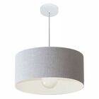 Pendente Cilíndrico Rustico Cinza Mj-4052 Para Mesa De Jantar