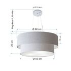 Pendente Cilíndrico Rustico Cinza Mj-4082 Para Mesa De Jantar