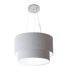 Pendente Cilíndrico Rustico Cinza Mj-4158 Para Mesa De Jantar