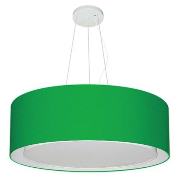 Pendente Cilíndrico Verde Folha Mj-4126 Para Mesa De Jantar E