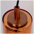 Pendente Cilindro Com Vidro Cobre