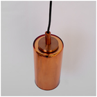 Pendente Cilindro Com Vidro Cobre