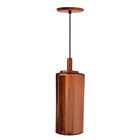 Pendente Cilindro Com Vidro Cobre