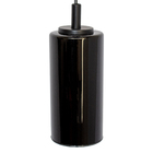 Pendente Cilindro Com Vidro Preto