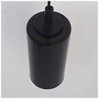 Pendente Cilindro Com Vidro Preto