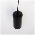 Pendente Cilindro Com Vidro Preto