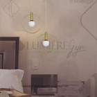 Pendente Circolo Redondo C/ Globo Ø36cm Alumínio E Vidro Itam