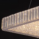 Pendente Classico Em Cristal Transparente Quadrado Para 8lamp