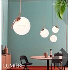 Pendente Cobre C/ Globo Metal E Vidro Old Artisan Pd-5200