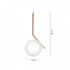 Pendente Cobre C/ Globo Metal E Vidro Old Artisan Pd-5200