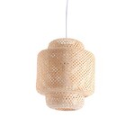 Pendente Colmeia 1 Lâmpada Bambu E27 30cm Oikos