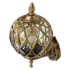 Pendente Colonial Alumínio Vintage E27 Retro Ouro Velho St204t