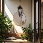 Pendente Colonial Amelia Bronze 40cm 1e27