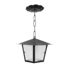 Pendente Colonial Ferro Preto 38x19cm 1e27 1201