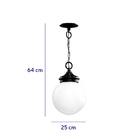 Pendente Colonial Primavera Preto 1508/10