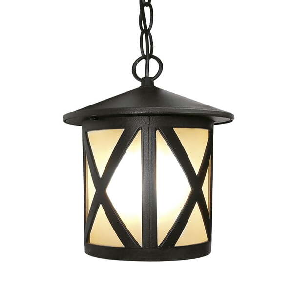 Pendente Colonial Vintage Preto 1 Lampada