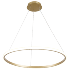 Pendente Redondo Com LED 3 em 1 Aço Horizon 1 Aro Hevvy Iluminação Dourado